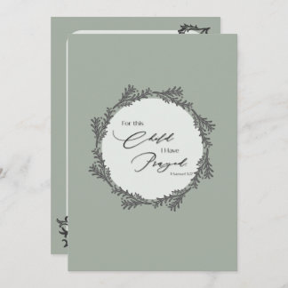 Elegant Baby shower Uitnodiging - 1 Samuel 1:27