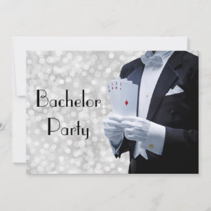 Elegant Bachelor Party nodigt Tuxedo uit Kaart