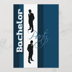 Elegant "bachelor party" plechtige zitting kaart