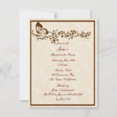 Élégant Bachelorette Papillon Invitation (Devant)