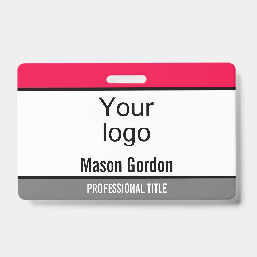 Élégant badge minimaliste (Avant)