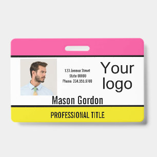 Élégant badge minimaliste
