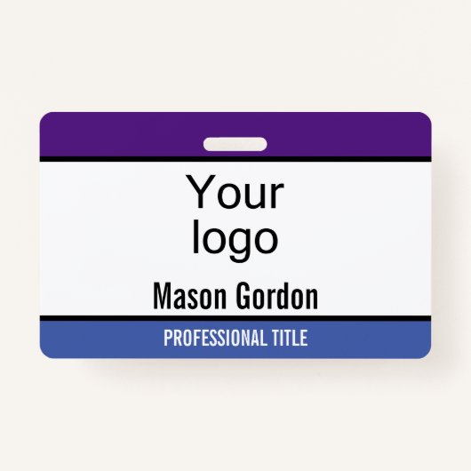 Élégant badge minimaliste (Devant)