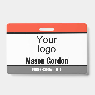 Élégant badge minimaliste