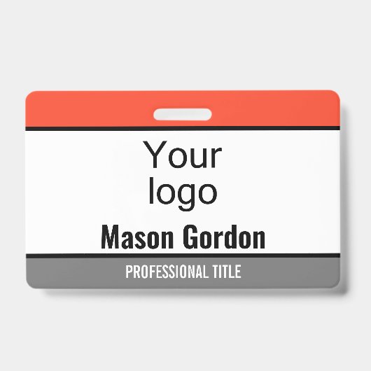 Élégant badge minimaliste (Avant)