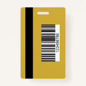 Élégant Badge Noir Or pour les professionnels de l (Dos)