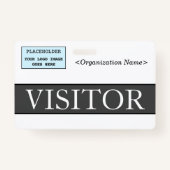 Élégant badge "VISITOR" (Dos)