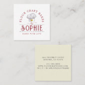 Elegant Baker's Logo Carte de visite (Devant / Derrière)