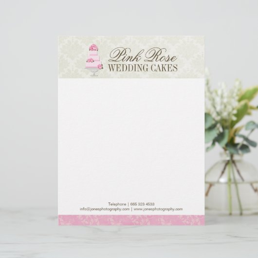 Elegant Bakery Letterhead Briefhoofd (Staand voorkant)