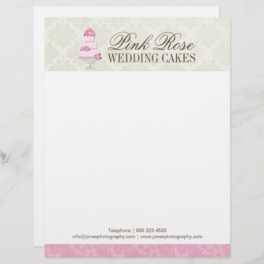 Elegant Bakery Letterhead Briefhoofd (Voorkant / Achterkant)