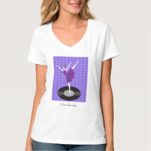 Elegant Ballerina Dance T-shirt - Ik hou van danse