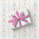 Elegant Ballerina Nutcracker Wrapping Paper Cadeaupapier