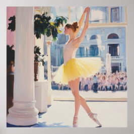 Elegant balletmoment poster
