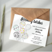 Elégant Balloon Invitation Anniversaire