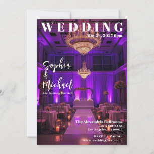 Elegant Ballroom Magazine Hoesje bruiloft Kaart