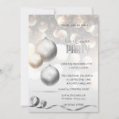 Elegant Balls Bokeh Company kerst Kaart (Voorkant)