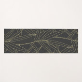Elegant bamboe folio gold strokes design yogamat (Voorkant (horizontaal))