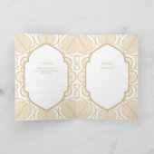 Élégant baptême Christening Invitation et programm (Intérieur)