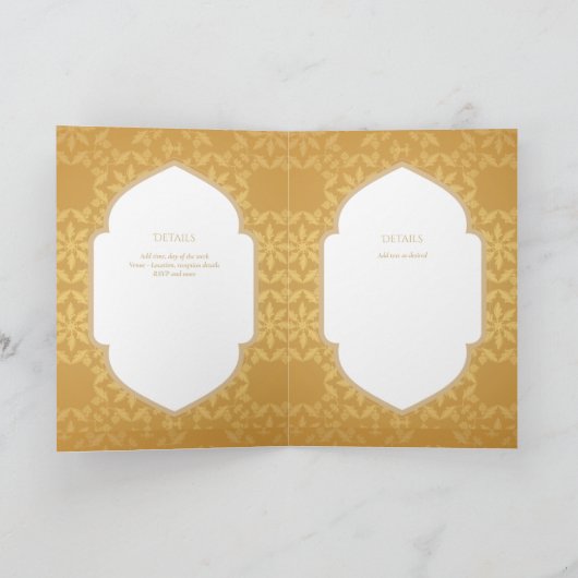 Élégant baptême Christening Invitation et programm (Intérieur)