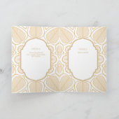 Élégant baptême Christening Invitation et programm (Intérieur)