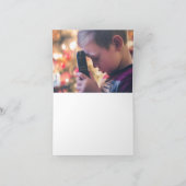 Élégant Baptême de la marine Photo pliée Carte de  (Intérieur)