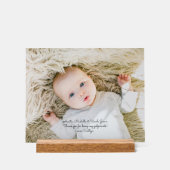 Élégant baptême Godparents Merci avec photo (Recto)