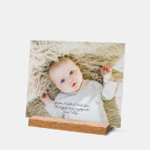 Élégant baptême Godparents Merci avec photo (Angle)