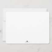 Élégant baptême photo | Christening Invitation (Dos)