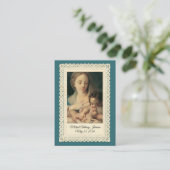 Élégant Baptême Religieux Souvenir Carte Sainte (Debout devant)