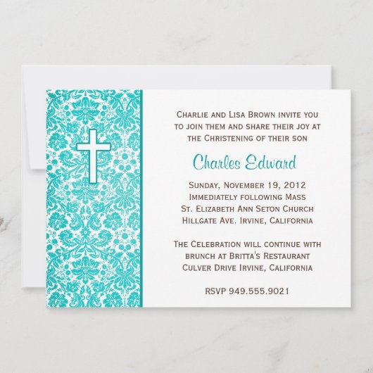 Elegant Baptism Invitation (Devant)