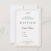 Elegant Baptism Invitation | Personalized (Devant)