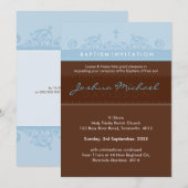 ÉLÉGANT BAPTISME INVITATIONS :: élégant 3P (Devant / Derrière)