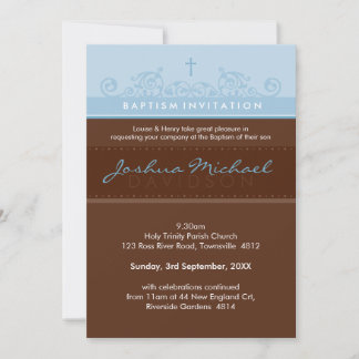 ÉLÉGANT BAPTISME INVITATIONS :: élégant 3P