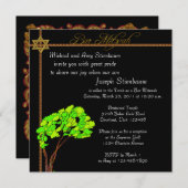 Elegant Bar Mitzvah Uitnodiging (Voorkant / Achterkant)