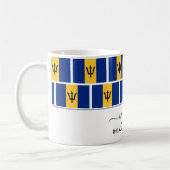 Elégant BARBADOS FLAG Café Mug (Gauche)