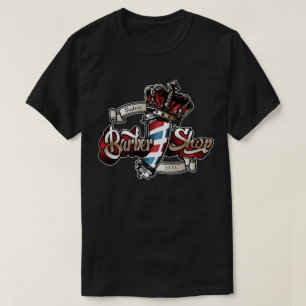 Elegant Barbershop kroon personaliseren T-shirt