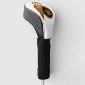 Elegant Barn Owl Monogram Golfheadcover (Schuin)