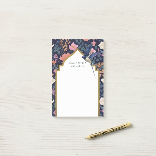 Elegant Barn Swallow Post-it® Notes (Op bureau)