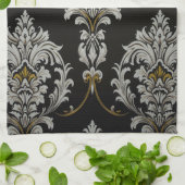 Elegant barok damast theedoek (Gevouwen)