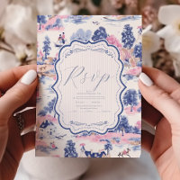 Elegant Baroque Blue French Garden Floral Wedding