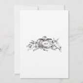Elegant Baroque Rococo Vogels Wedding Invitations Kaart (Achterkant)