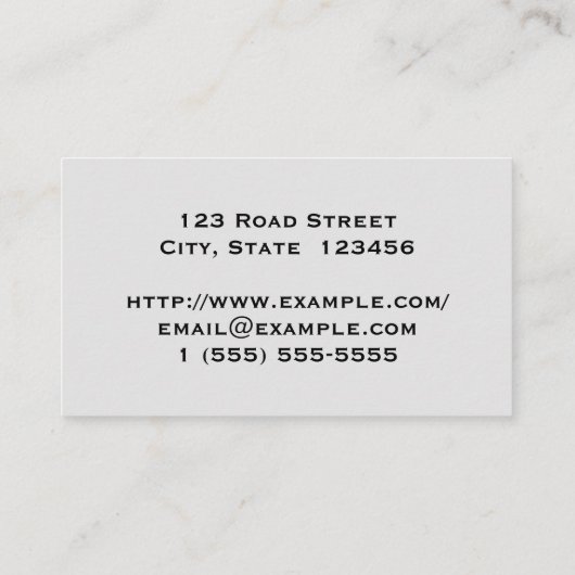 Elegant & Basic Doctor Visitekaartje (Achterkant)