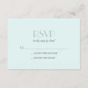 Elegant Basic Seam Foam Green RSVP