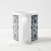 Élégant Batik Bleu Spécialité Mug (Dos)