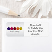 Elegant bauble en sterren etiket (Insitu)