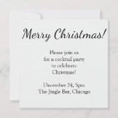 Elegant bauble en sterren kaart (Achterkant)