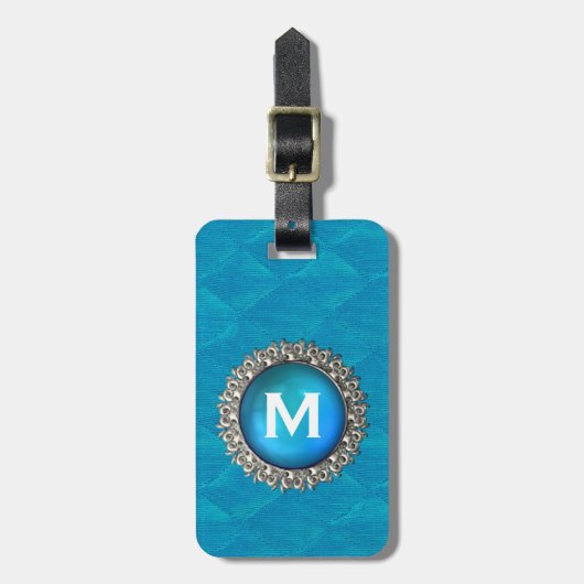 Elegant Bauble met Monogram Bagagelabel (Voorkant verticaal)