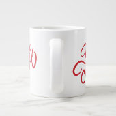 Elegant Be Joyful Holiday Design Extra Grote Beker (Achterkant)