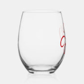 Elegant Be Joyful Holiday Design Wijnglas Zonder Voet (Rechts)