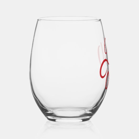 Elegant Be Joyful Holiday Design Wijnglas Zonder Voet (Rechts)